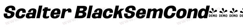 Scalter BlackSemCond字体转换